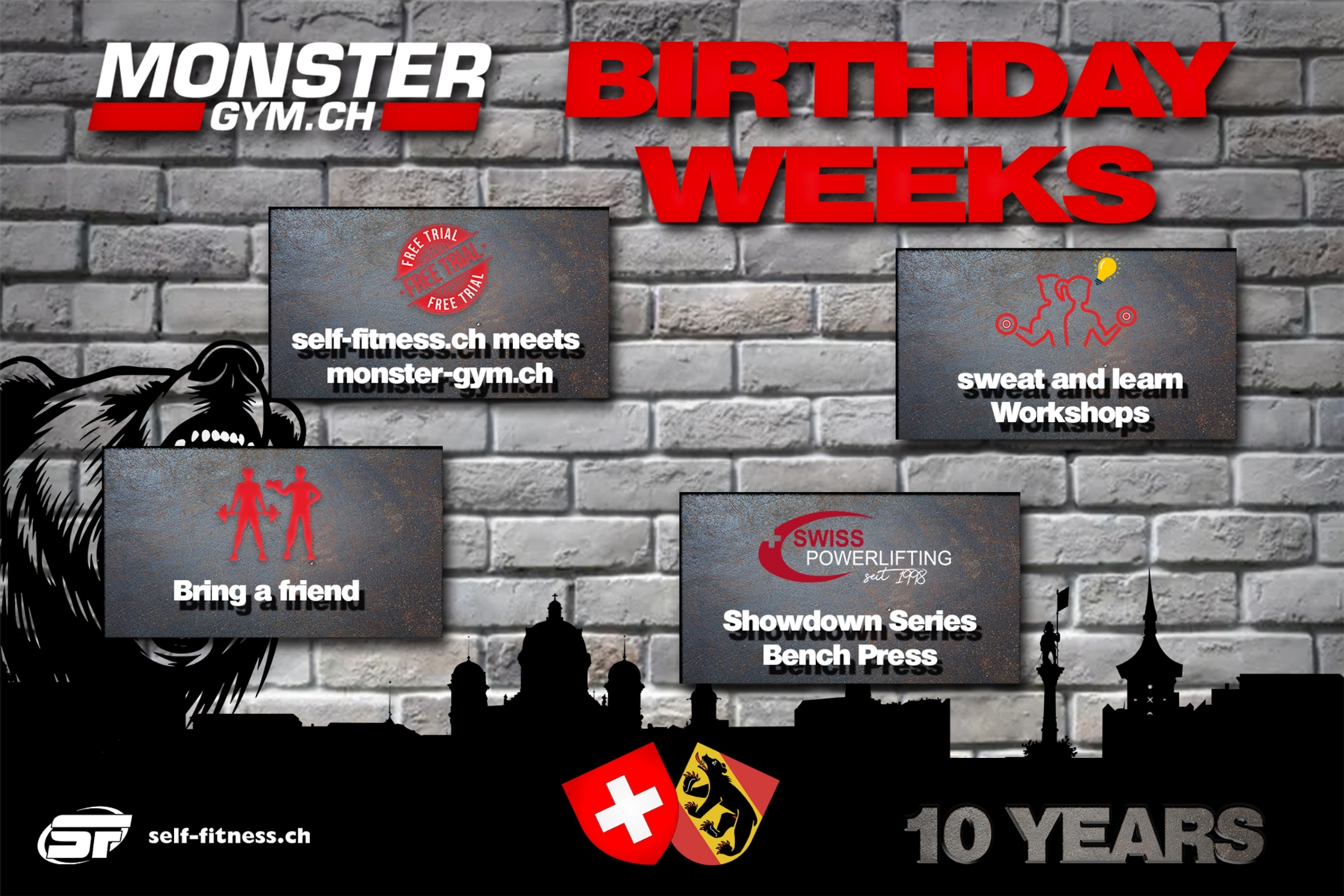 ANKÜNDIGUNG: AKTIVITÄTEN BIRTHDAY-WEEKS im monster-gym.ch